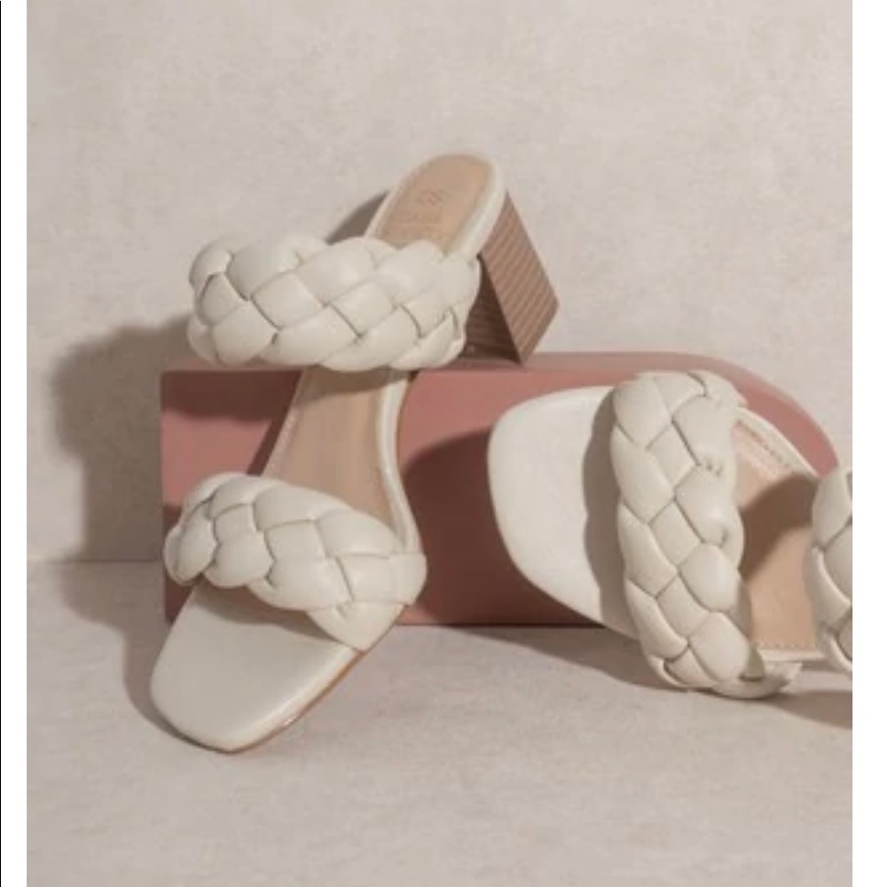 Braided Suede Heel